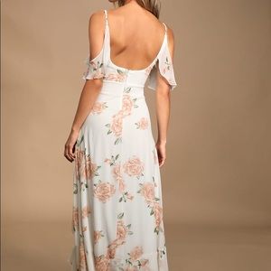 Lulu's Dresses - IVORY FLORAL PRINT MAXI DRESS Lulu's Dresses - IVORY FLORAL PRINT MAXI DRESS